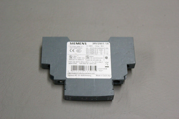 SIEMENS 3RV2901-1A COUPLER PLUG IN RELAY