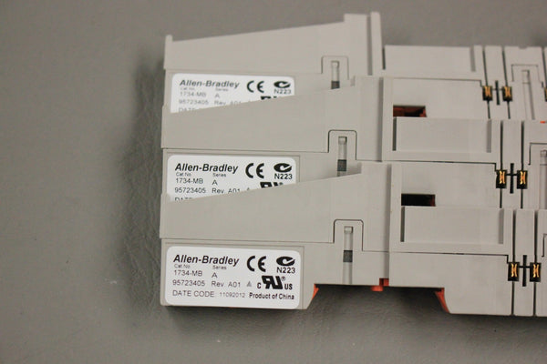 LOT OF 3 ALLEN BRADLEY 1734-MB SER A TERMINAL MOUNTING BASES