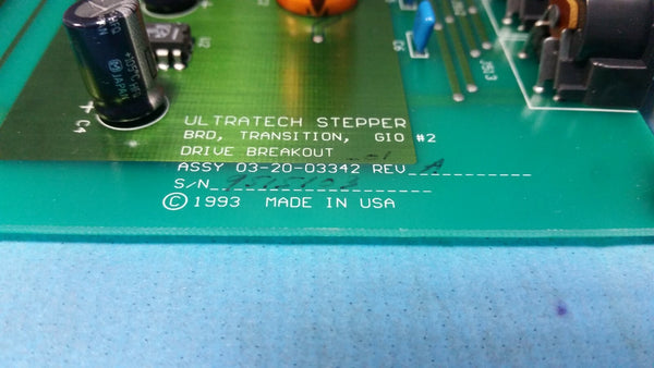 Ultratech Stepper Drive Breakout Board 03-20-03342 Rev A