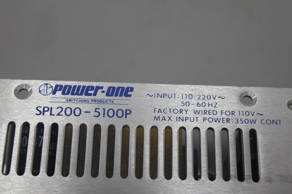 POWER ONE POWER SUPPLY SPL200-5100P