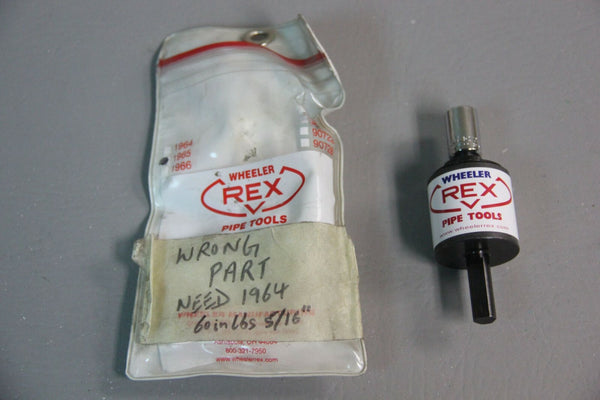 NEW WHEELER TORQUE WRENCH COUPLING PIPE TOOL 1964