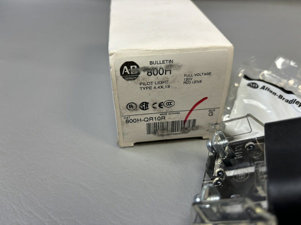 NEW Allen Bradley 800H-QR10R Pilot Light Type 4, 4X, 13,