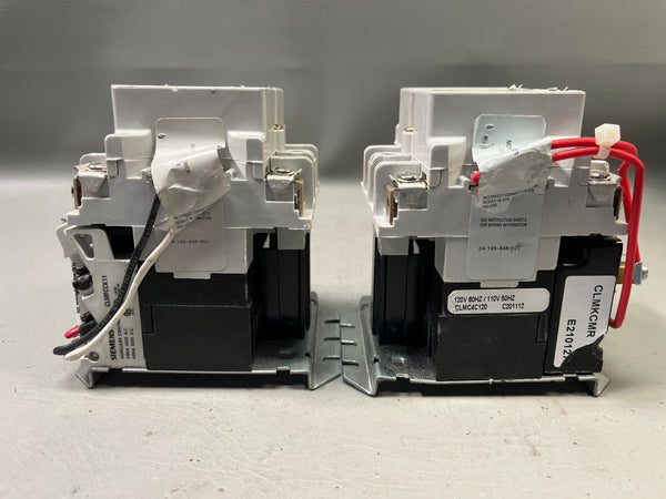 LOT OF 2 SIEMENS 30A AC LIGHTING CONTACTOR CONTACTORS PN:CLM0C04