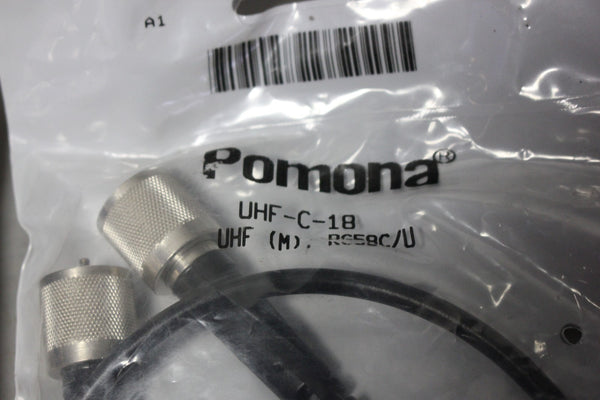 LOT OF 2 NEW ITT POMONA  UHF-C-18 U CABLES