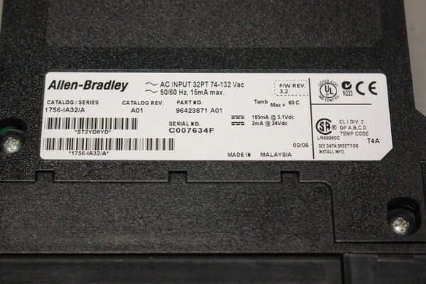 ALLEN-BRADLEY CONTROLOGIX DIGITAL INPUT MODULE 1756-IA32/A