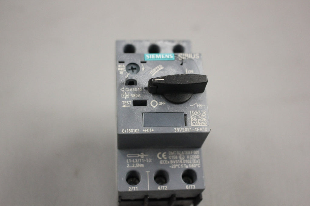 SIEMENS SIRIUS CIRCUIT BREAKER 3RV2027-4FA10