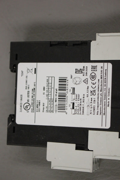 SIEMENS 3UG4632-1AA30 MONITORING RELAY