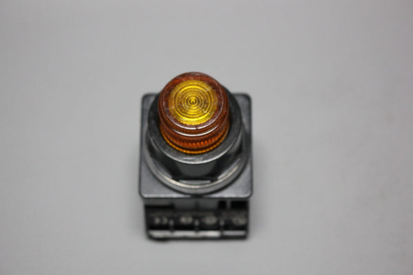 SIEMENS BLACK MAX PILOT LIGHT LAMP LED AMBER 52BT6EXA W/52BJK