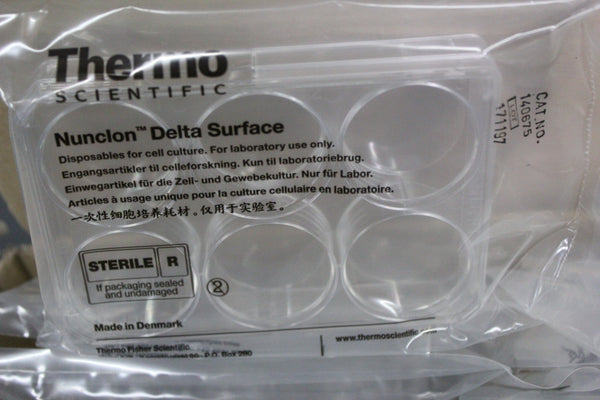 NEW CASE OF 53 BAGS OF 6 THERMO NUNC CELL CULTURE TREATED MULTIDISH 140675