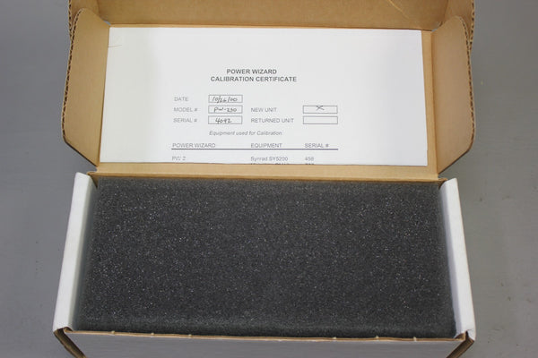 SYNRAD LASER POWER METER POWER WIZARD 250