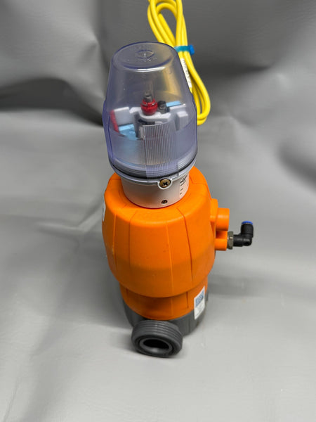 GEORG FISCHER  PNEUMATICALLY ACTUATED VALVE #1 WITH 199190305 POSITION INDICATOR