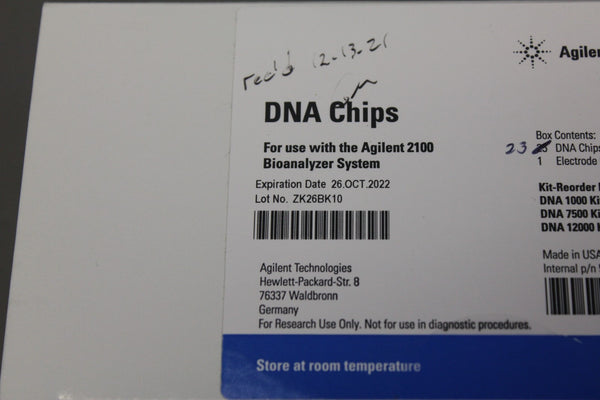 NEW BOX OF 23 AGILENT DNA CHIPS FOR 2100 BIOANALYZER 5067-1522