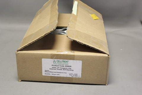 Lot of 100 NEW CELLTREAT CRYOGENIC VIALS 229929