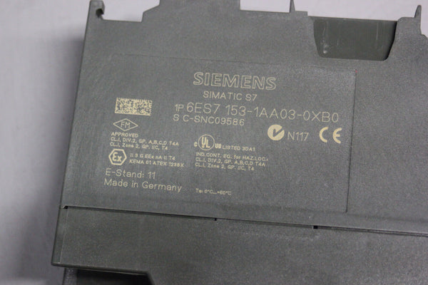 SIEMENS SIMATIC S7 ET 200M PLC MODULE 6ES7 153-1AA03-0XB0