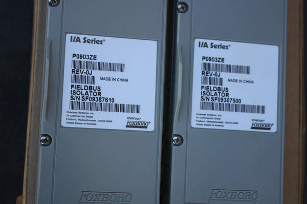 LOT OF 2 NEW INVENSYS FOXBORO FIELDBUS ISOLATORS  P0903ZE