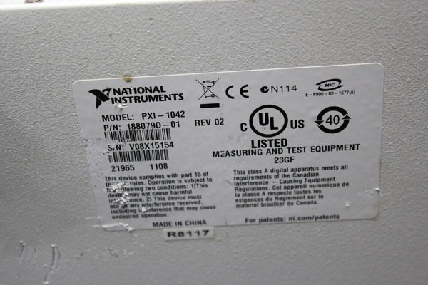 NATIONAL INSTRUMENTS PXI RACK PXI-1042
