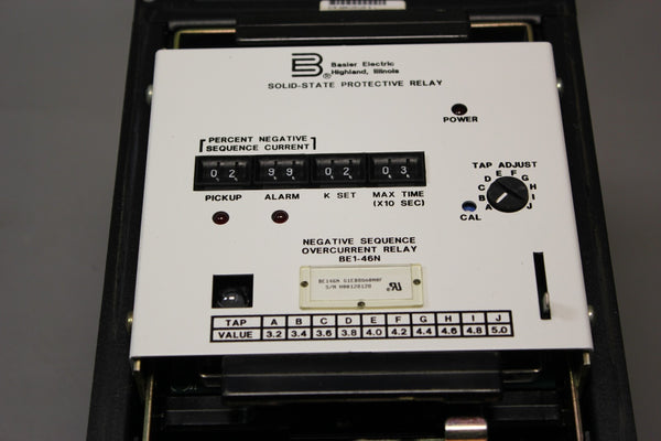 UNUSED BASLER SOLID STATE PROTECTIVE RELAY BE1-46N