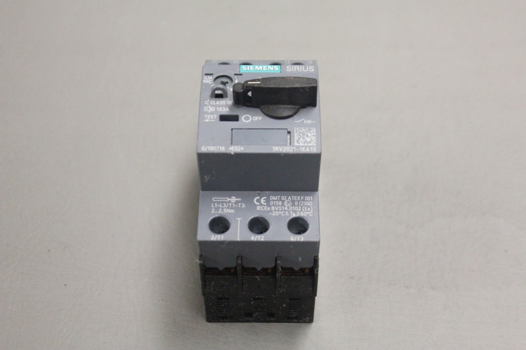 SIEMENS 3RV2021-1KA15 CIRCUIT BREAKER
