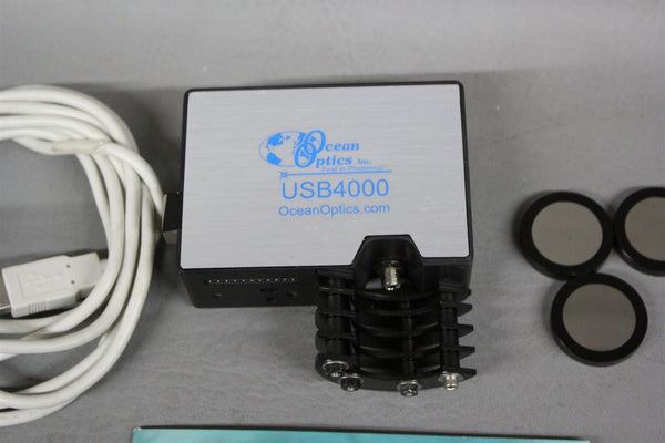 OCEAN OPTICS FIBER OPTIC SPECTROMETER WITH EXTRAS USB4000