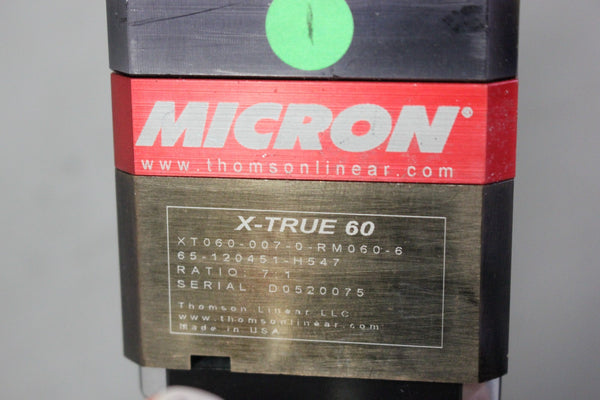 KOLLMORGEN SERVO MOTOR WITH MICRON GEARHEAD  AKM22E-ACBNR-01 & X-TRUE 60