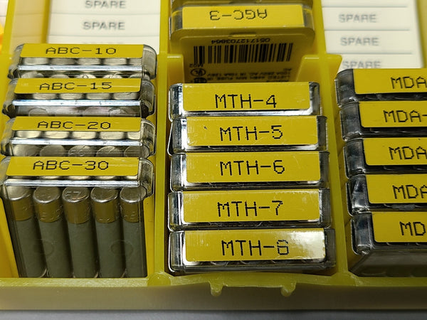LOT OF NEW BUSS SMALL DIMENSION FUSES ABC/MTH/AGC/MDA/MDQ/MDL 125V & 250V