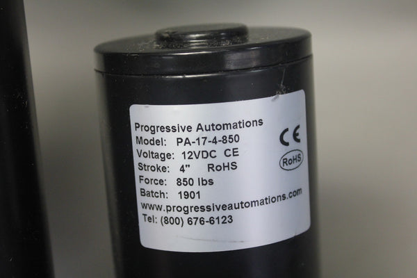 PROGRESSIVE AUTOMATIONS PA-17-4-850 12VDC CE LINEAR ACTUATOR