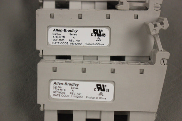 LOT OF 3 ALLEN BRADLEY 1734-RTB SER A TERMINAL MOUNTING BLOCKS