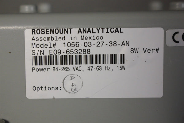 EMERSON/ROSEMOUNT DUAL CHANNEL TRANSMITTER 1056-03-27-38-AN