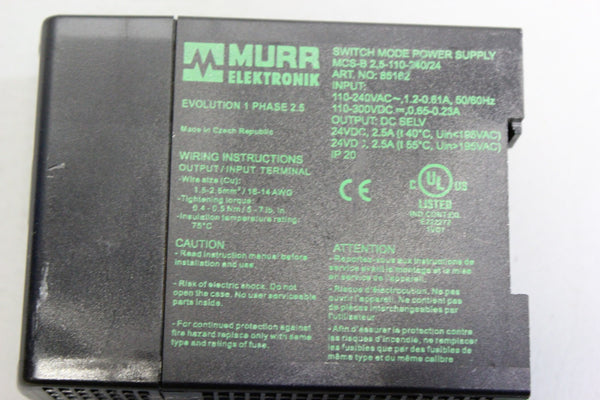 MURR ELECTRONIK SWITCH MODE POWER SUPPLY   MCS-B   85162