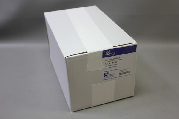 GENESEE GEN CLONE 10ML SEROLOGICAL PIPETS 12-104 200 PCS