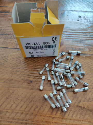New Bussmann fuses GMA-800-R 99 pcs