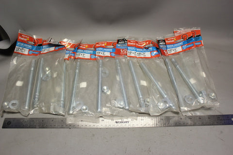 LOT OF 11 RED HEAD TRUBOLT WEDGE ANCHORS SIZE 1/2" x 7"