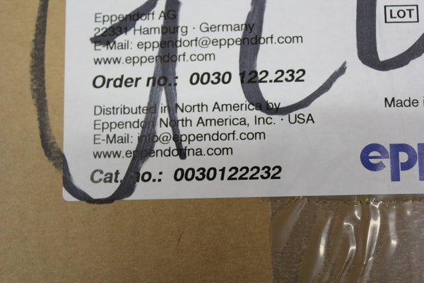 NEW CASE OF 200 EPPENDORF 50mL PCR CLEAN CONICAL TUBES 25/BAG 0030122232