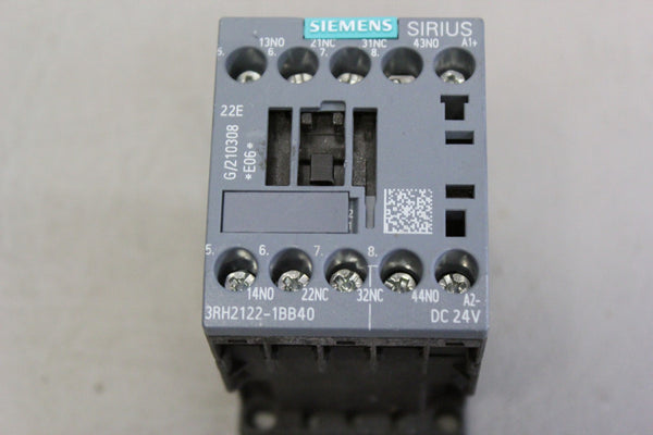 SIEMENS 3RH2122-1BB40 CONTACTOR