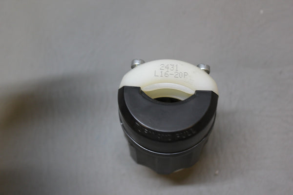 LEVITON 3-POLE 4-WIRE GROUNDING LOCKING PLUG 20A-450V 2431 L16-20P