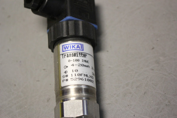 Unused WIKA PRESSURE TRANSMITTER S-10