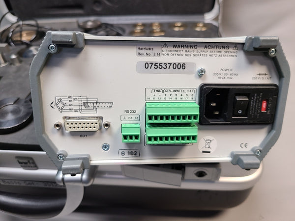HOTTINGER BALDWIN MOBILE CARRIER FREQUENCY ANALYZER SCOUT 55 IN CASE