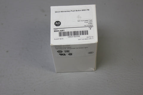 NEW ALLEN BRADLEY 30MM MOMENTARY PUSH BUTTON 800H-AR1 F