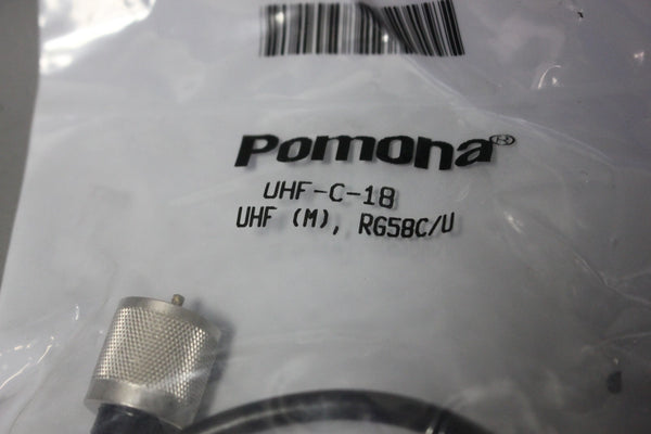 LOT OF 2 NEW ITT POMONA  UHF-C-18 U CABLES