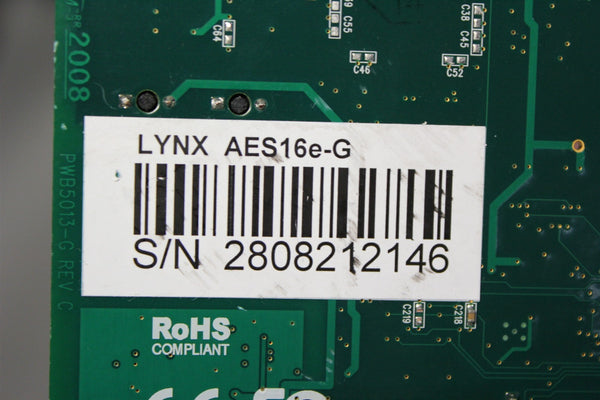 LYNX STUDIO DIGITAL AUDIO INTERFACE CARD AES/EBU AES16e