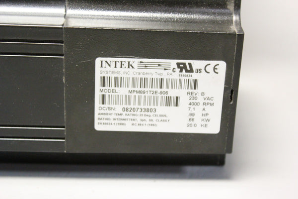 NEW INTEK SERVO MOTOR  MPM891T2E-906