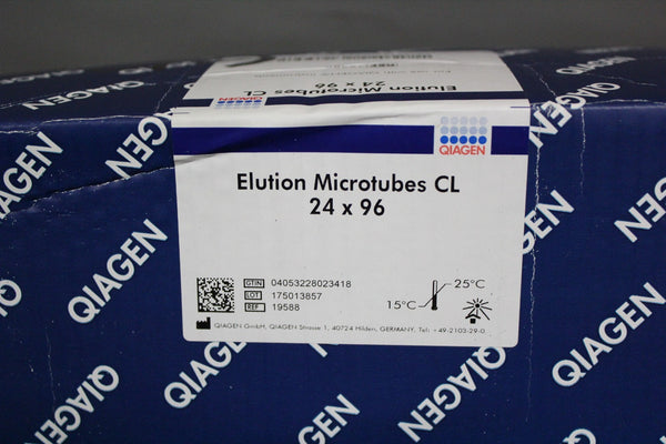 NEW BOX OF  24 x 96 QIAGEN ELUTION MICROTUBES CL WITH CAPS  19588