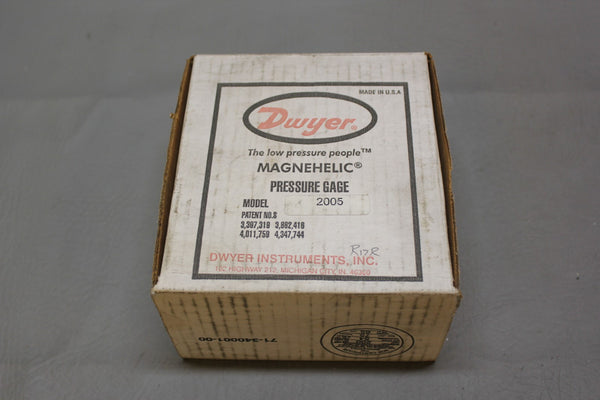DWYER MAGNEHELIC PRESSURE GAGE MODEL 2005 *NO SCREWS*