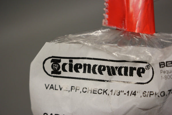 NEW SCIENCEWARE VALVES 6 PACK 197150000 1/8-1/4