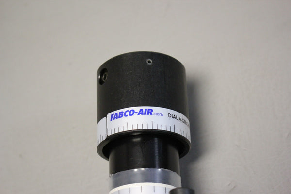 NEW FABCO AIR CYLINDER WITH DIAL A STROKE PRECISION ADJUSTER GND-AL050-025D-M