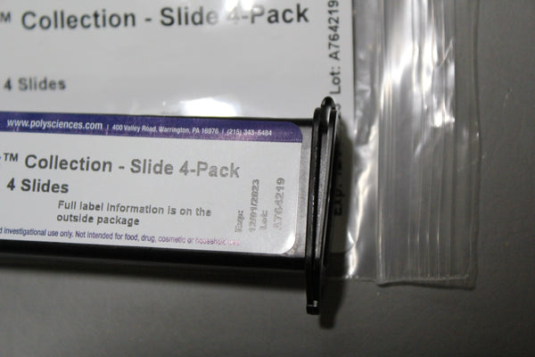 NEW 4 PACK OF POLYSCIENCES STARLIGHT COLLECTION CALIBRATION SLIDES 25445-1
