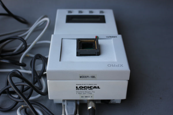 LOGICAL DEVICES XPRO DESKTOP PROGRAMMING SYSTEM M0DXP1-108L W/ POWER & CABLES