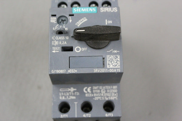 SIEMENS SIRIUS CONTACTOR MOTOR STARTER 3RV2011-0GA10