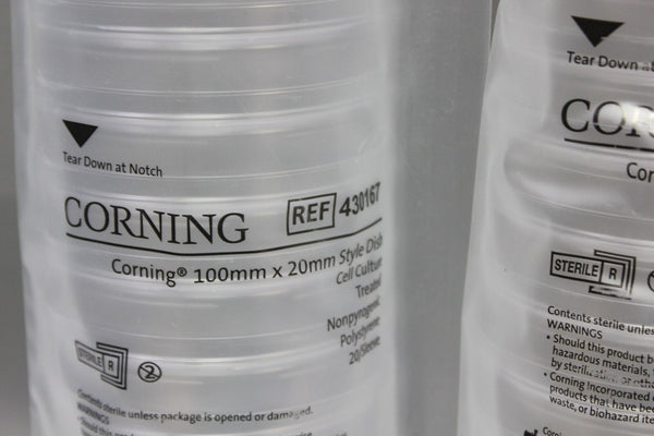 CORNING 430167 100MM X 20MM CELL CULTURE DISH 40 QTY SEALED