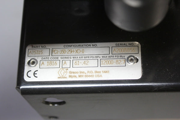 NEW GRACO PYTHON XL CHEMICAL INJECTION PUMP A25315   PCI-350-25H-XD-0